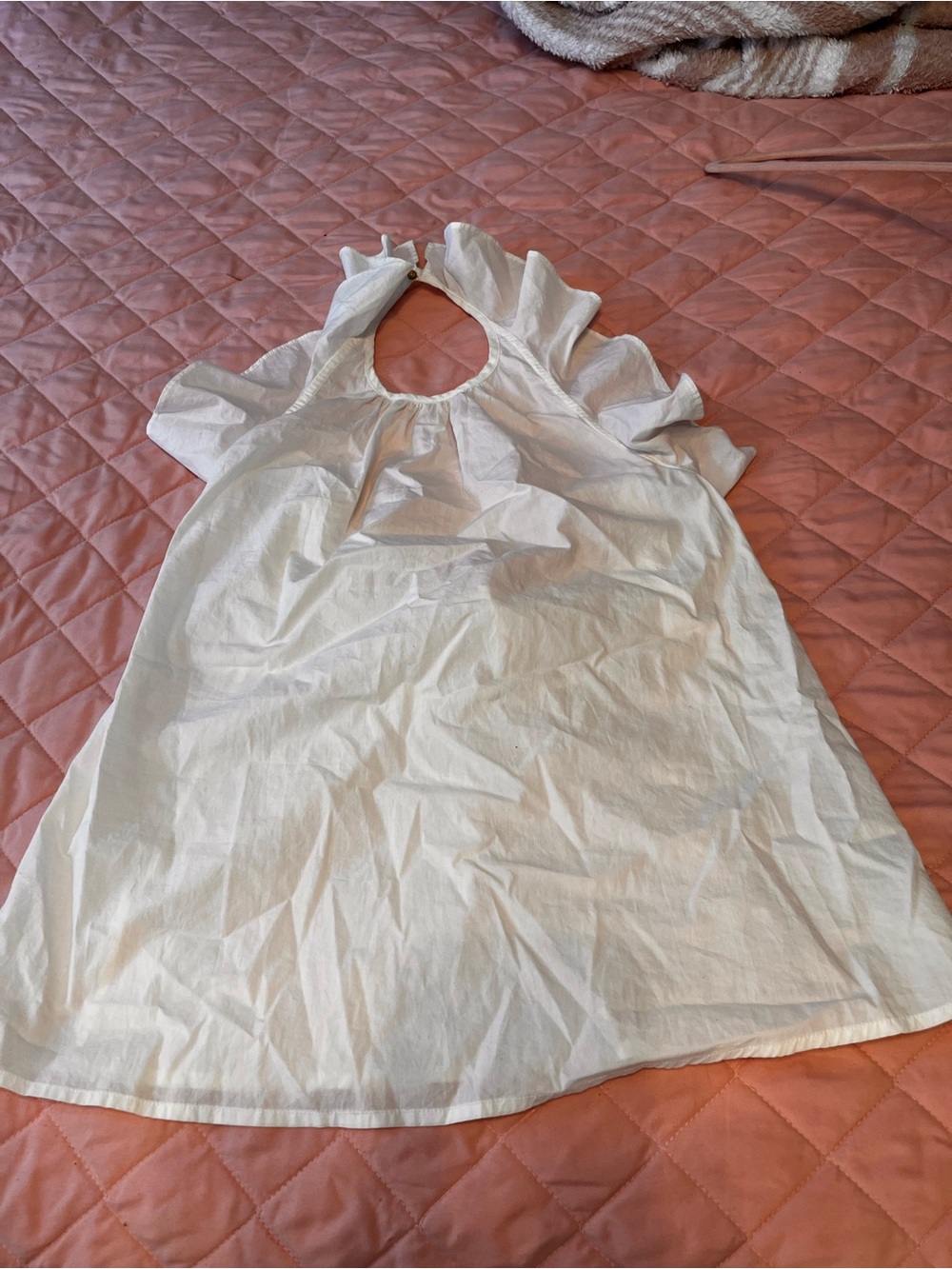Ulla Johnson White Ruffle Neck Sleeveless Camisole